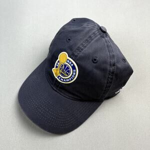 Golden State Warriors Hat Cap Strapback Gray Adidas NBA Champion 2017 Adjustable